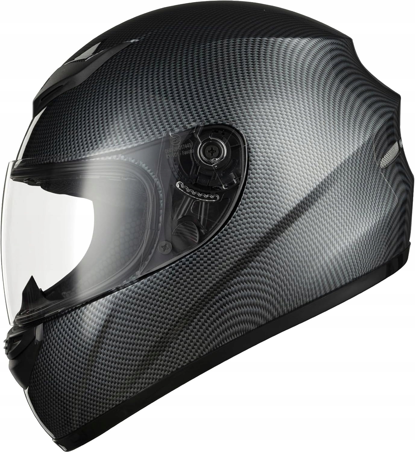 Integrálna motocyklová prilba pre dospelých M (59-60 cm) Favoto carbon lesk