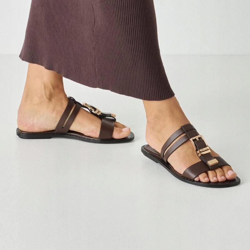 Tamaris 1-27120-46-304 hnědé nazouváky vel.37 spona na přední straně Kochland