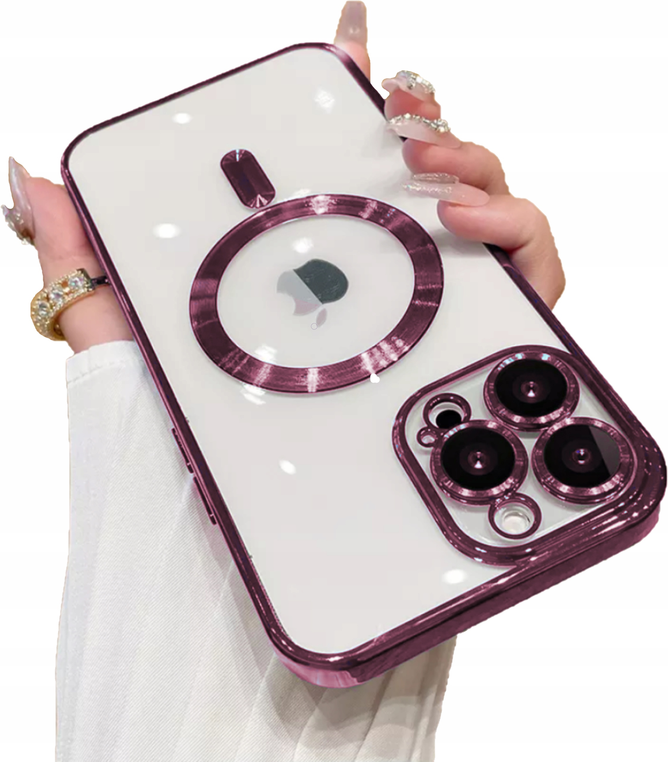 MAGNETYCZNE ŁADOWANIE ETUI OBUDOWA CASE DO IPHONE 13 PRO KOLORY + SZKŁO Dedykowana marka Apple