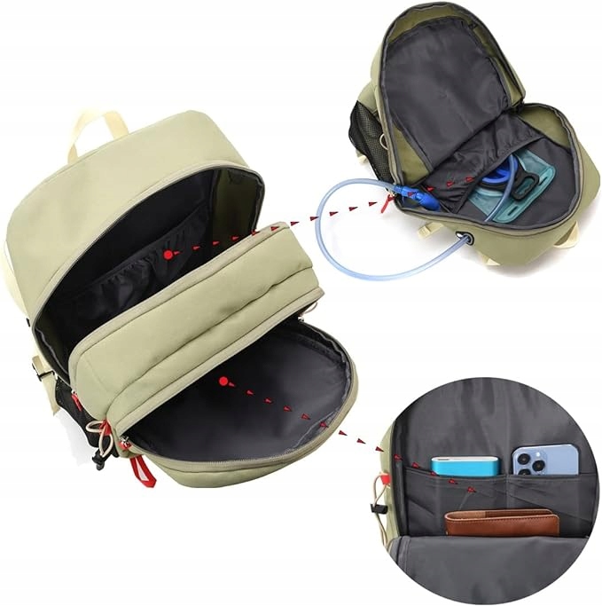 PLECAK TURYSTYCZNY DUŻA POJEMNOŚĆ - LEKKI NA WYCIECZKĘ 40L - BIWAK SURVIVAL Marka bez marki