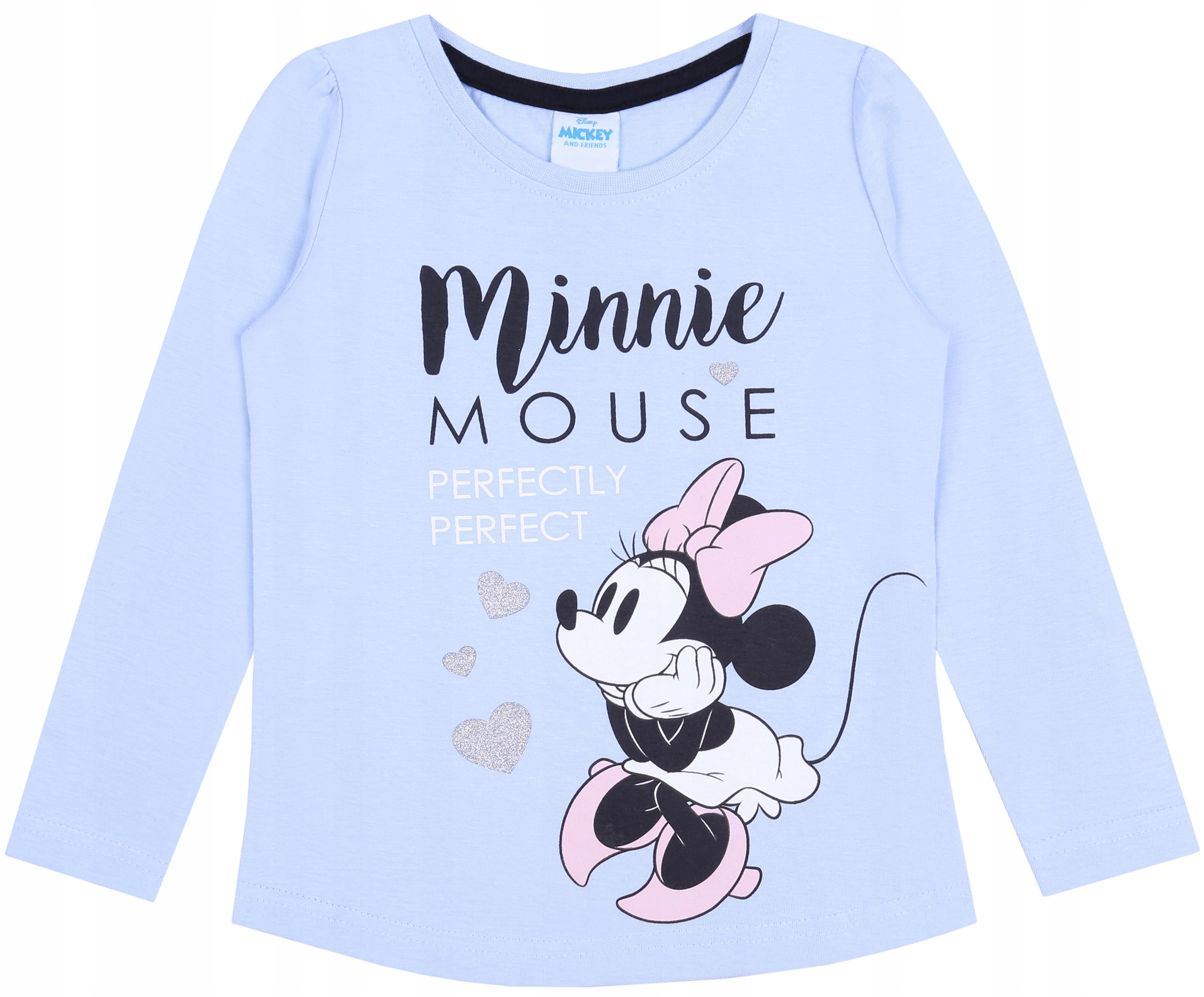 

Niebieska bluzka z długim rękawem Myszka Minnie