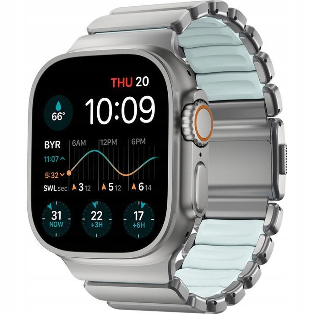Titánový náramok na hodinky pre Apple Watch 49/46/45/44 mm, elegantný Nomad
