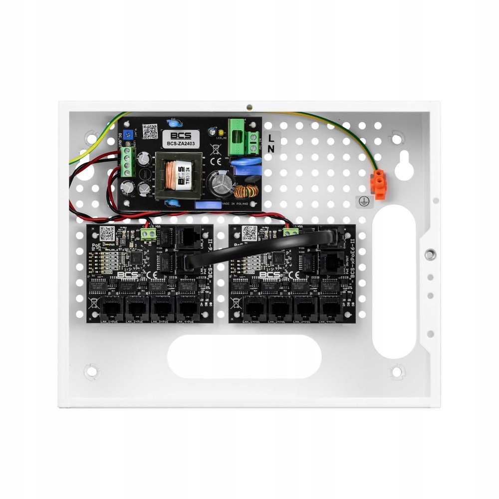 Zestaw PoE dla 8 widomonitorów BCS-SP0812