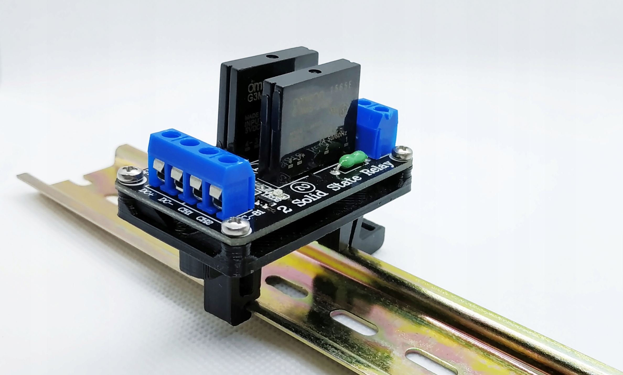 Uchwyt montażowy T na szynę DIN przekaźnik SSR2 Model DIN35-SSR2-T