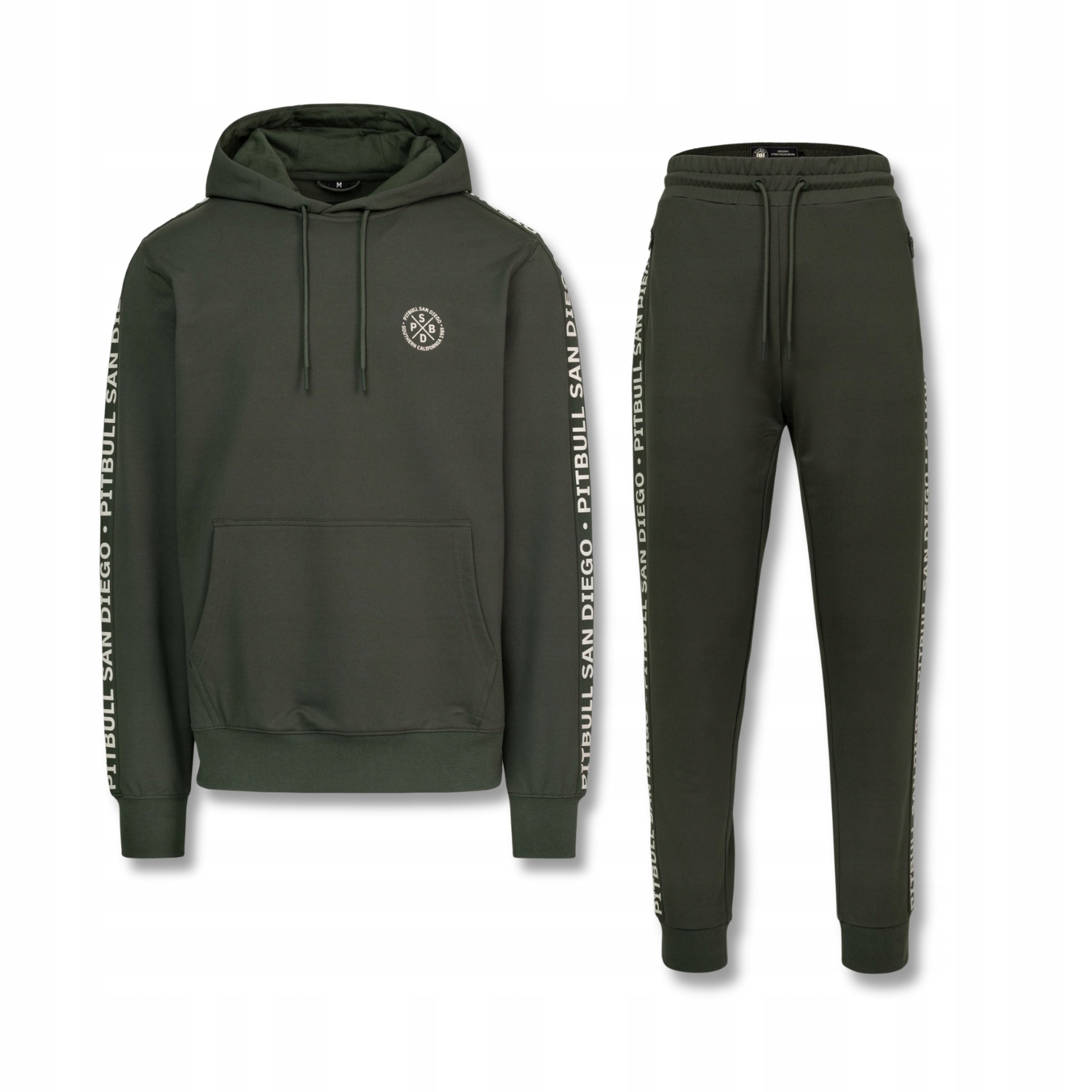 Pánský teplákový komplet Pitbull Sada Mikina s kapucí a kalhoty Tape Parker