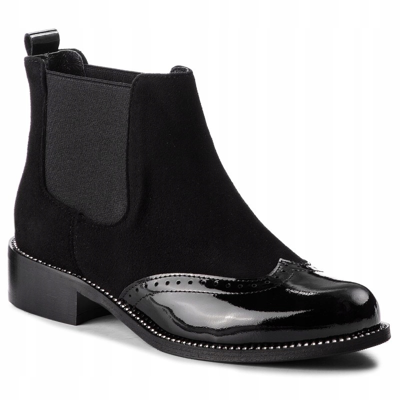 Dámské chelsea Kotníkové Boty , kožené, zateplené, zimní boty, oxfordky R.Polański 37