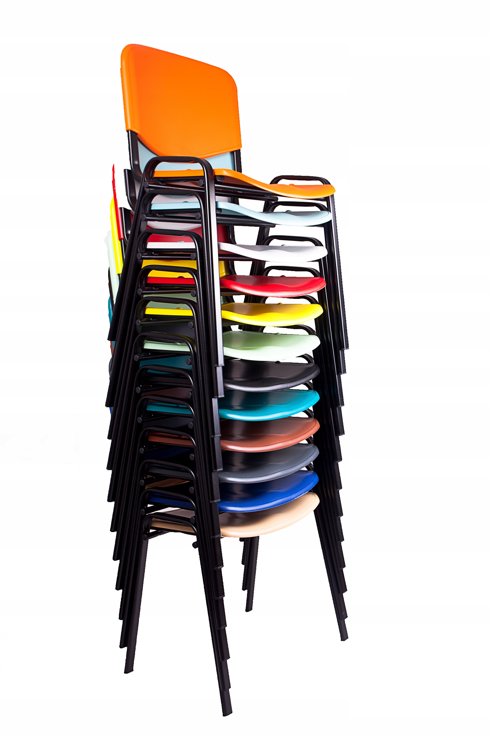 krzesło iso plastik zmywalne dezynfekcji plastic Głębokość siedziska 41 cm