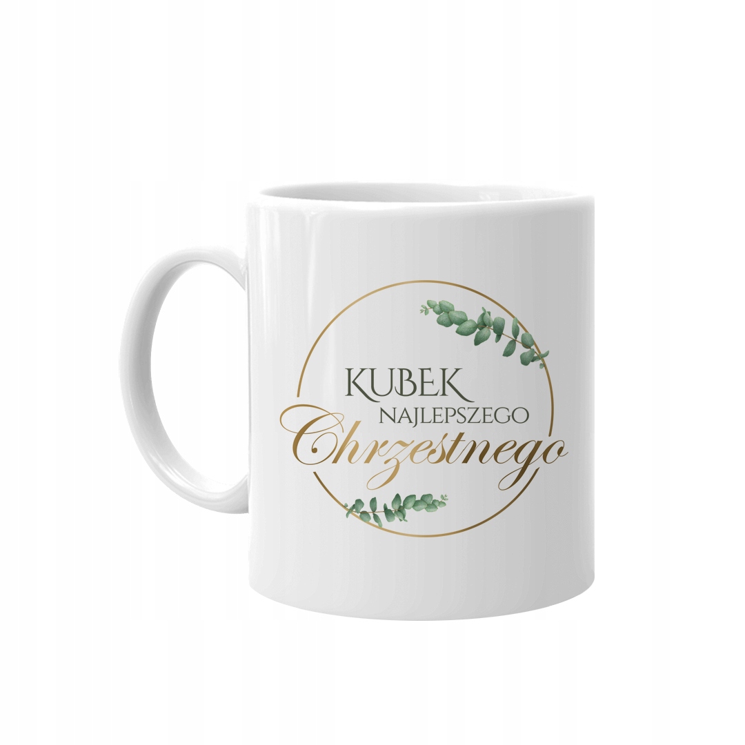 

Kubek z idealnym nadrukiem dla chrzestnego
