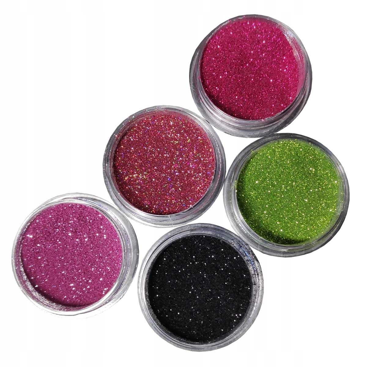 

5x pyłek mix Kolorów do zdobienia paznokci