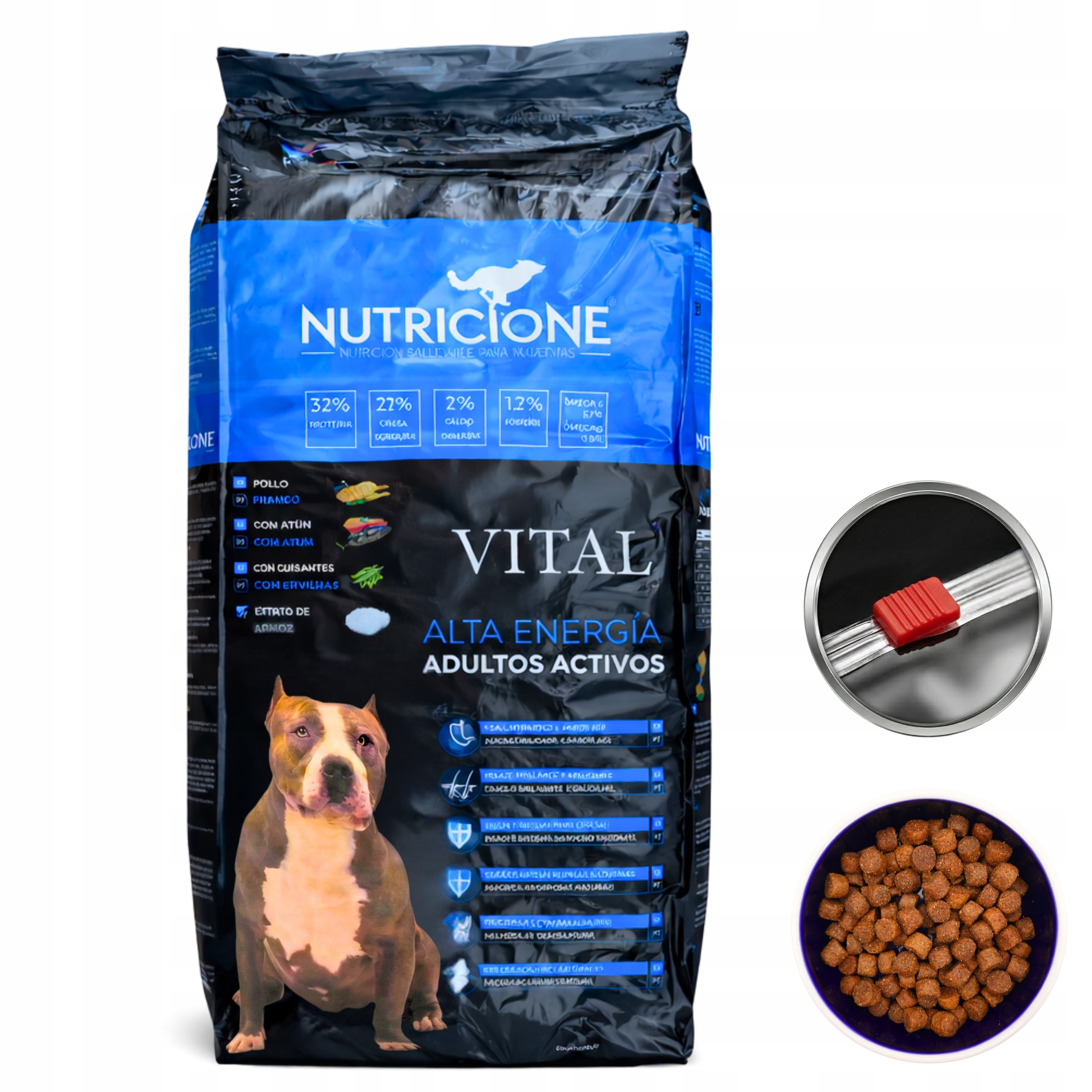 Sucha karma dla psa 20kg Nutricione kompletna wysokobiałkowa dla aktywnych