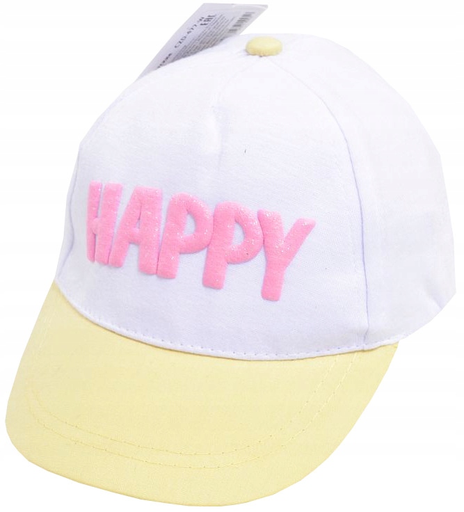 

Yo! Czapka Z Daszkiem biel Happy 46/50 C59D