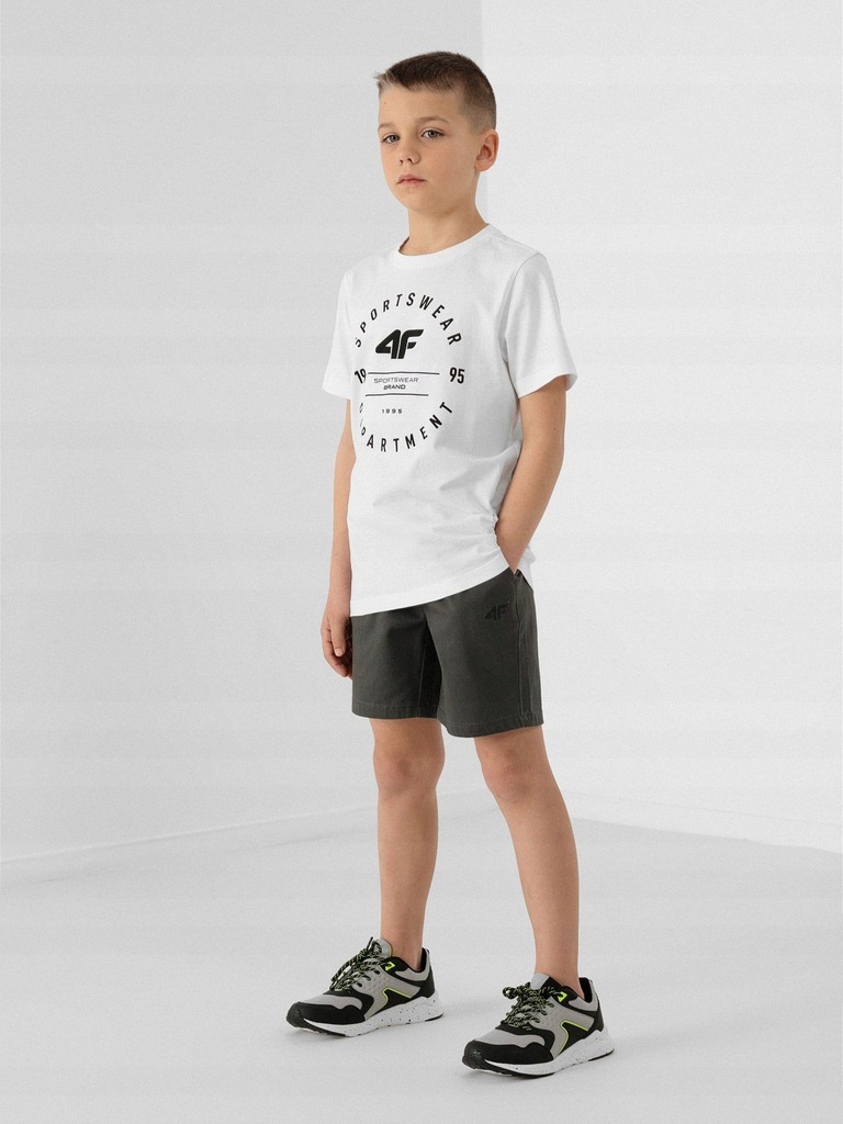 KOSZULKA CHŁOPIĘCA 4F T-SHIRT BAWEŁNA 152 Bohater brak