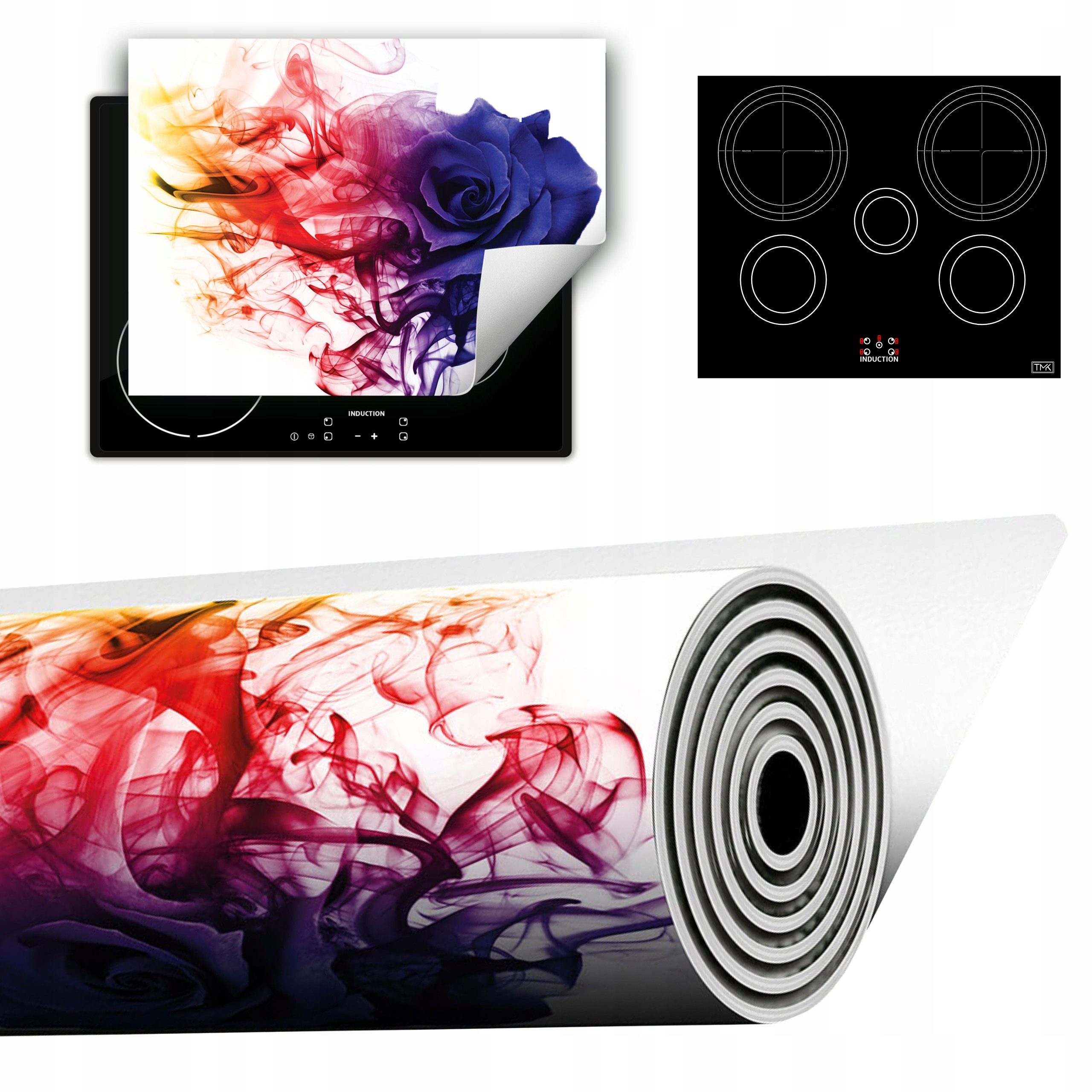 Vinylová Podložka Do Kuchyně Více Místa 70x52 barevná růžová