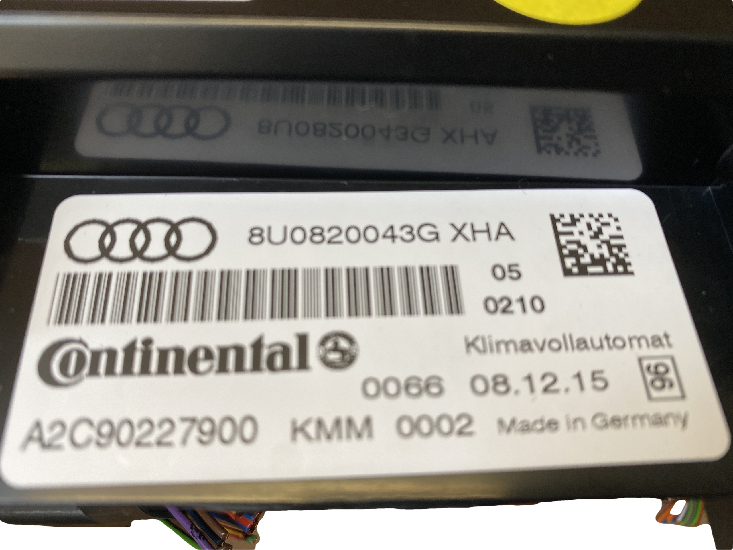 AUDI Q3 8U LIFT Unite commande clima 8U0820043G