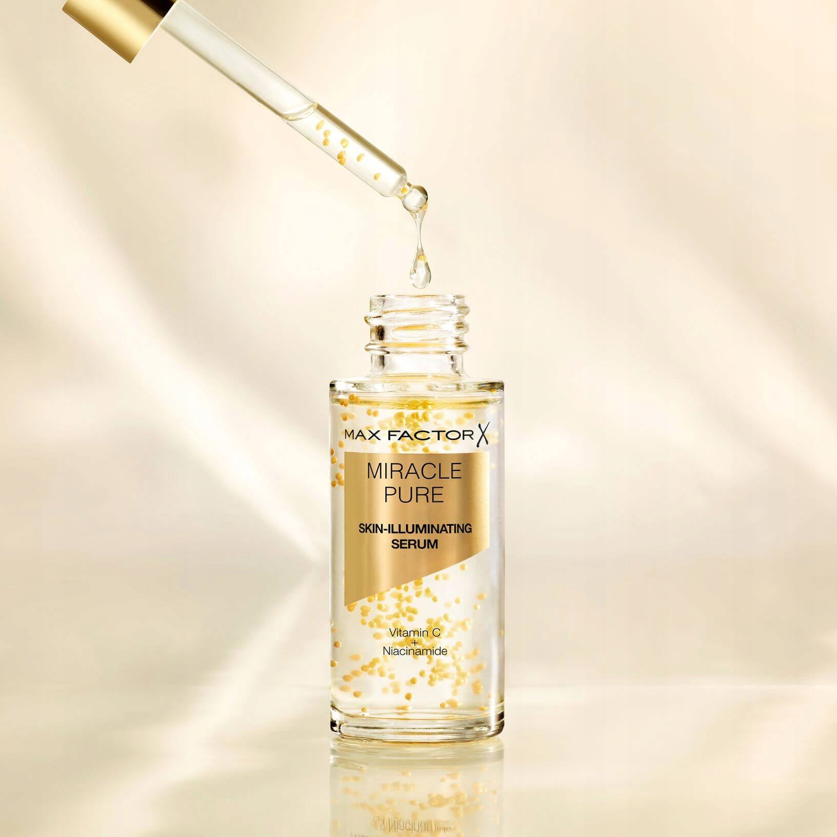 Serum Rozświetlające do Twarzy z Witaminą C Miracle Pure Max Factor Stan opakowania oryginalne