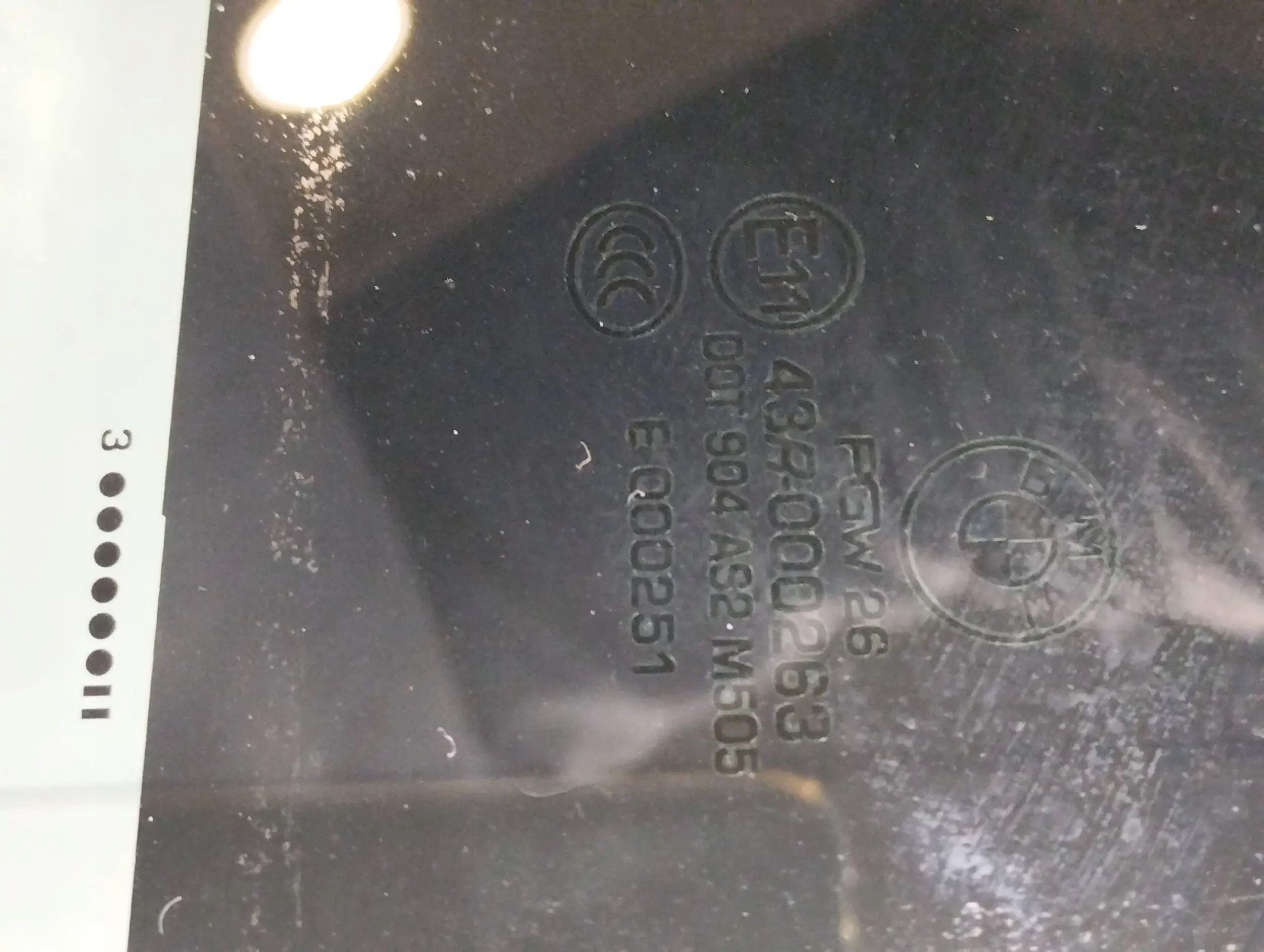 BMW X5 F15 2013 window door right rear part