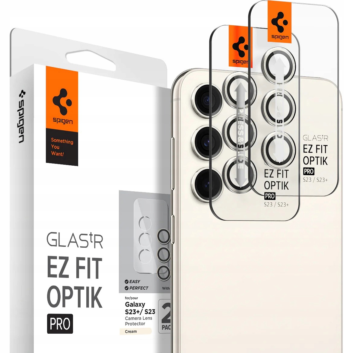 

Szkło na aparat do Galaxy S23 Plus, Spigen Optik