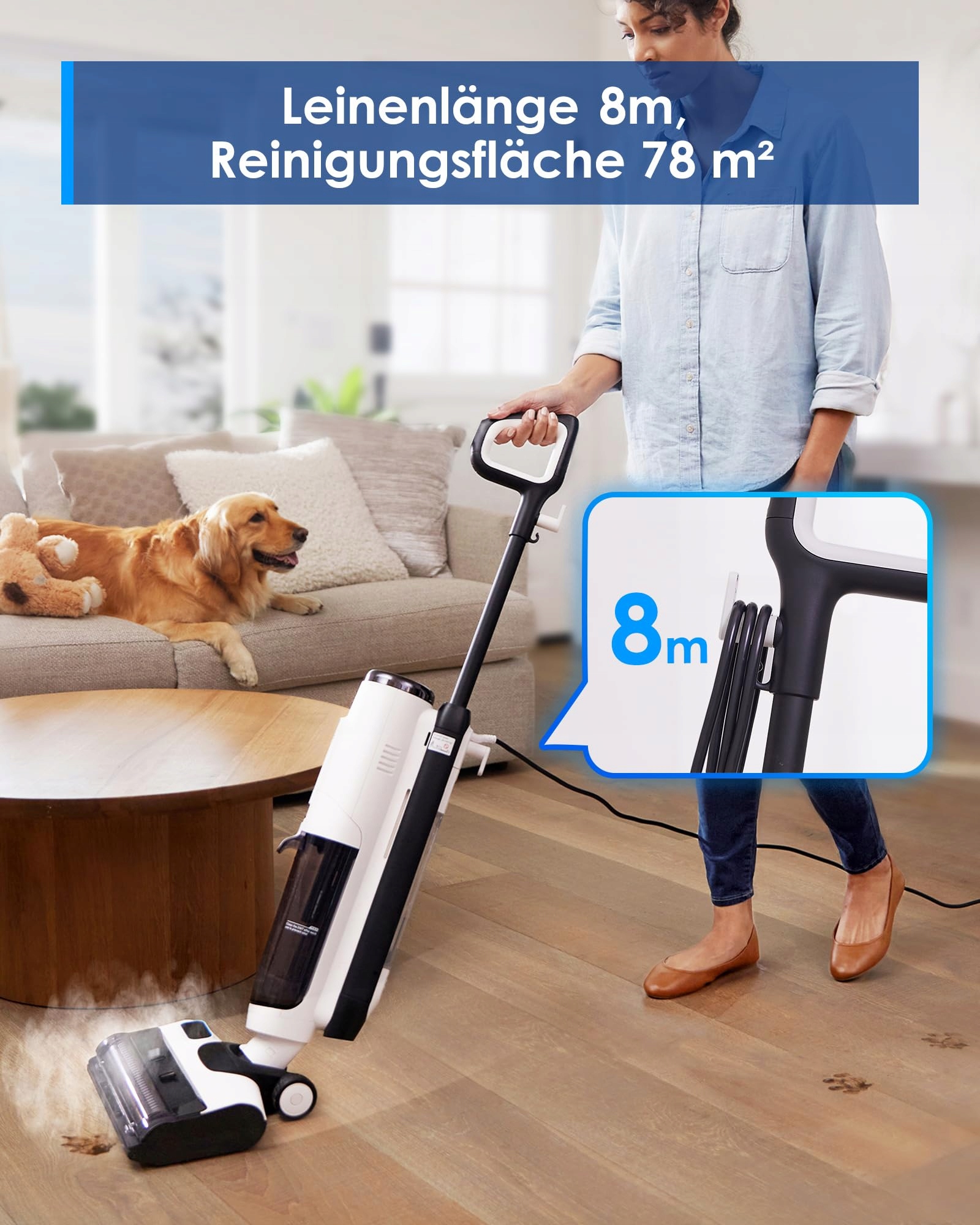 TINECO Floor ONE S5 STEAM Mopujący Odkurzacz Do Twardych Podłóg — miniatura 7