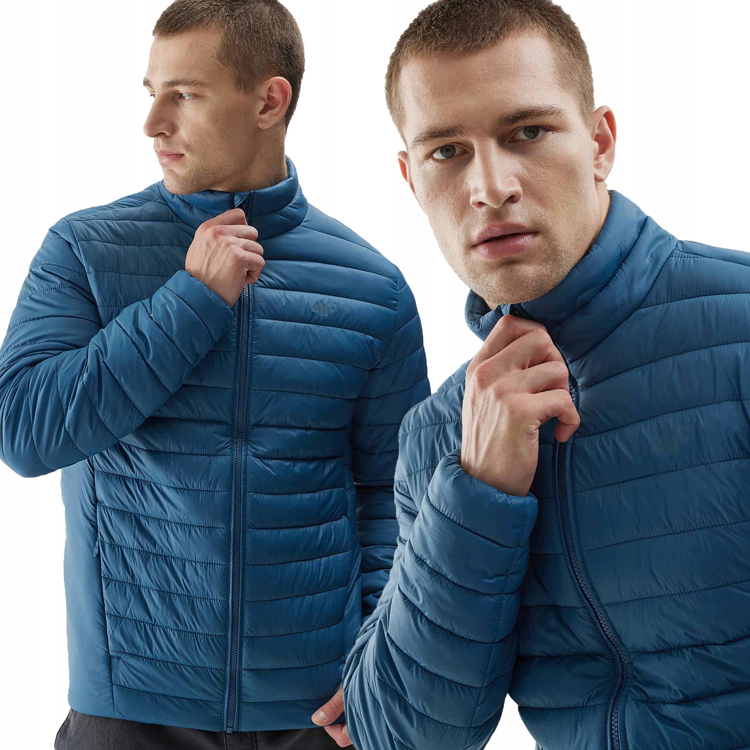 Kurtka Męska 4F Jesienno-wiosenna Przejściowa Puchowa Pikowana TDJAM239 L