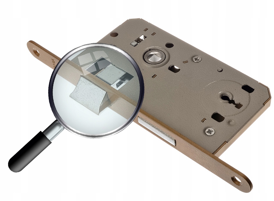 ZAMEK WPUSZCZANY DO DRZWI JANIA 72/60 WKŁADKA Szerokość 60 mm