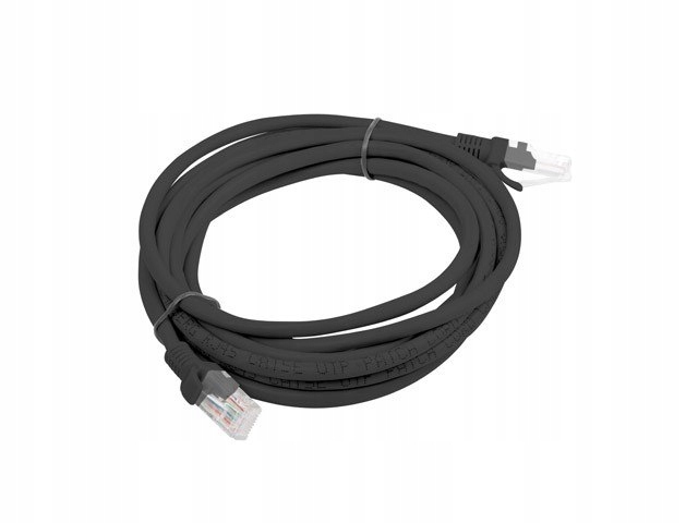Lanberg Patchcord kat.5e 3.0M Utp czarny