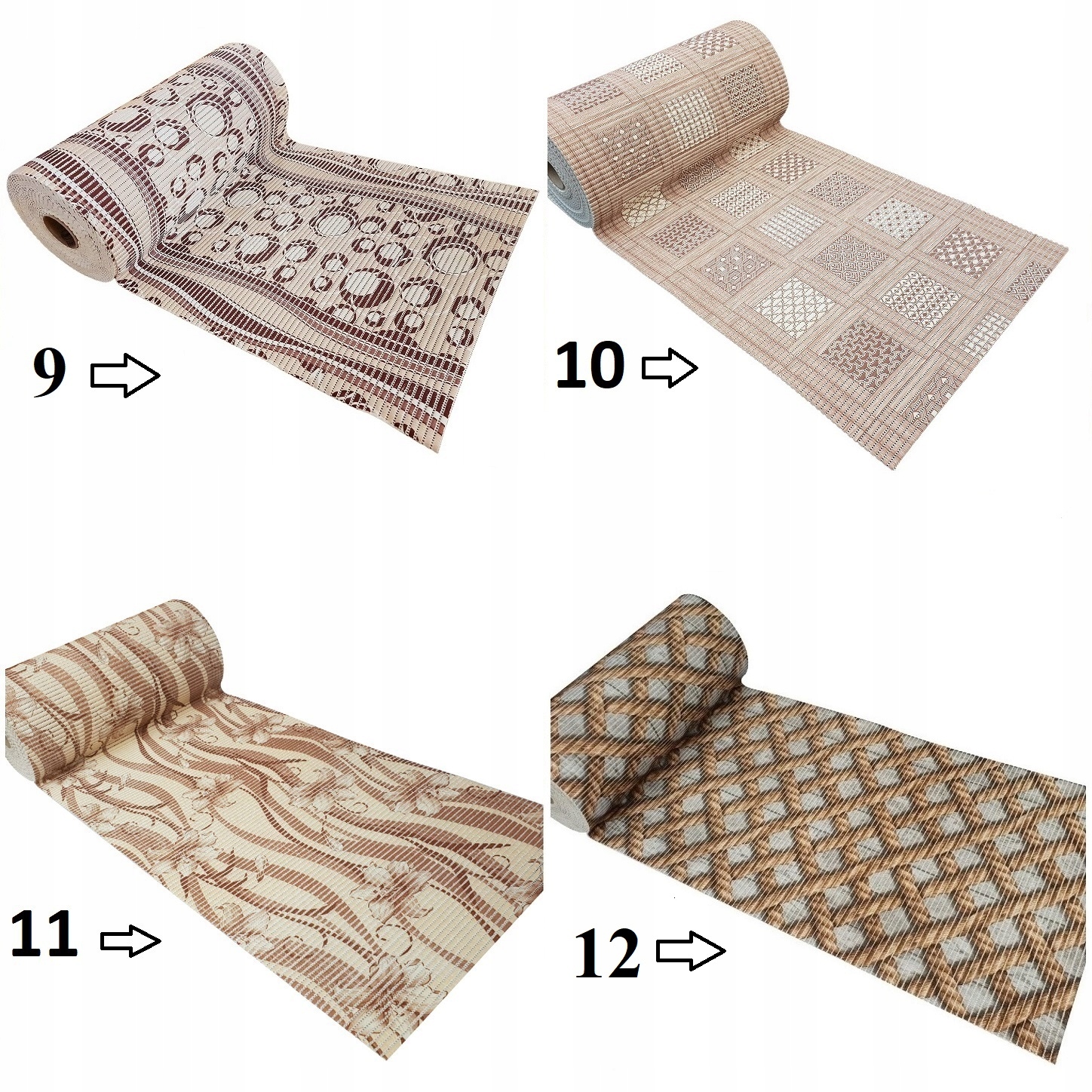 MATA DO ŁAZIENKOWA NA METRY SYMPATEX 45 WZORÓW Długość 10 cm