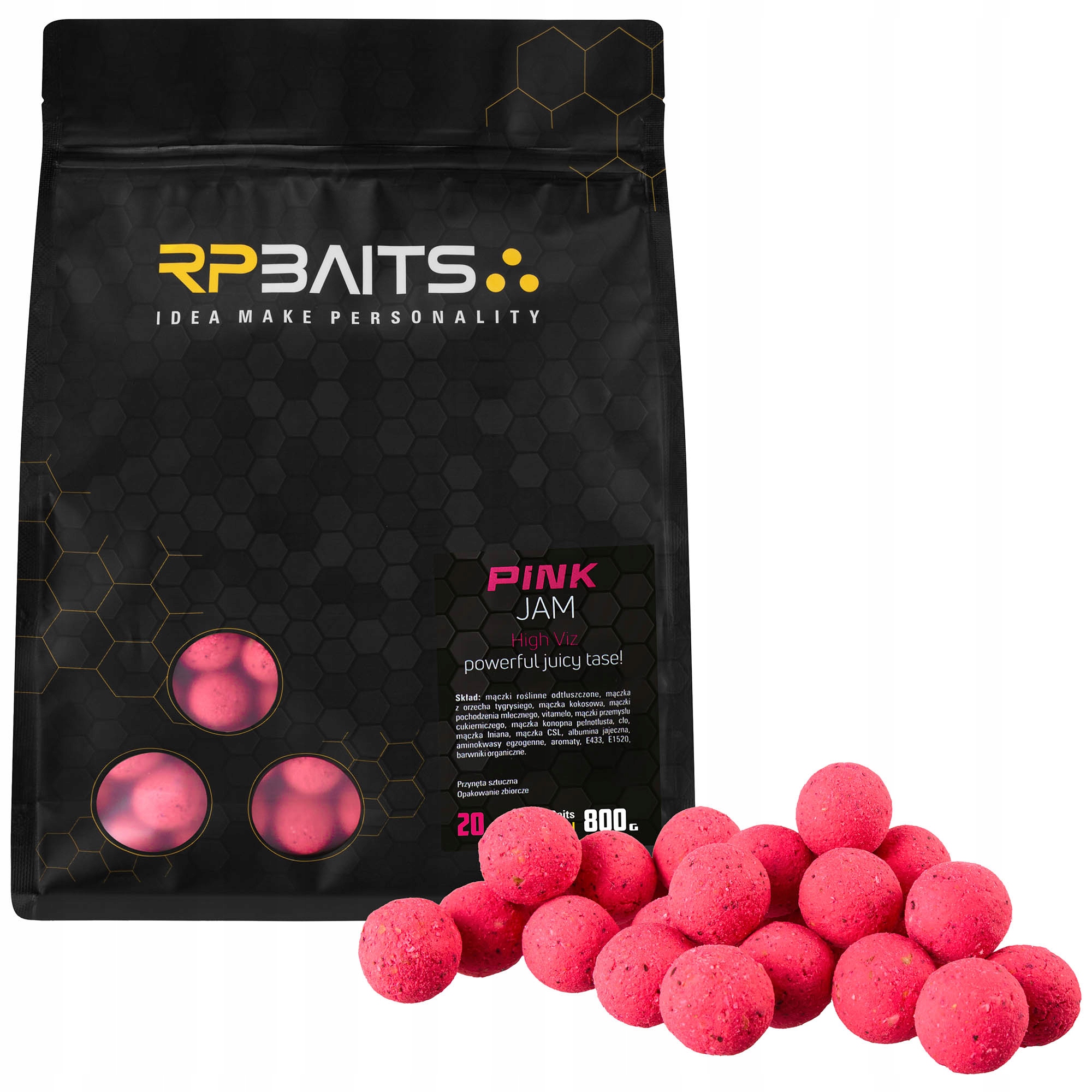 Boilies Rp Baits Pink Jam 20 mm 4 kg