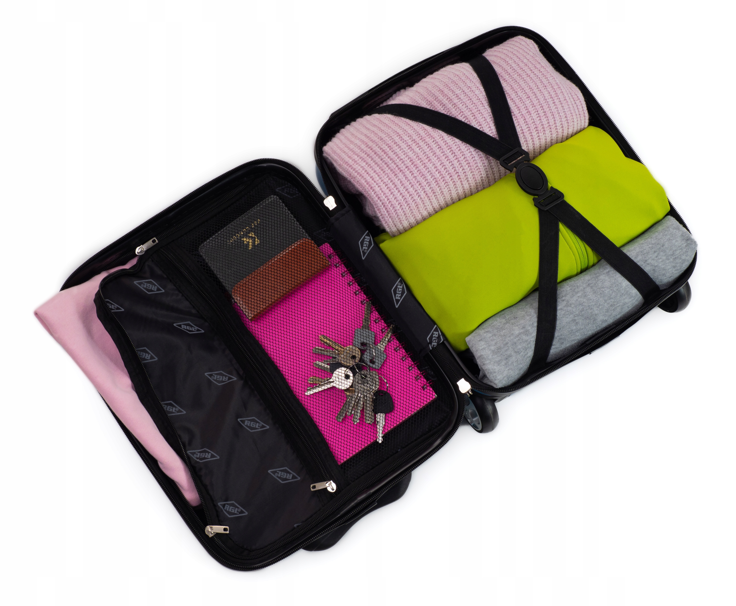 WALIZKA MAŁA 40x30x20 BAGAŻ TORBA RGL Materiał dominujący ABS