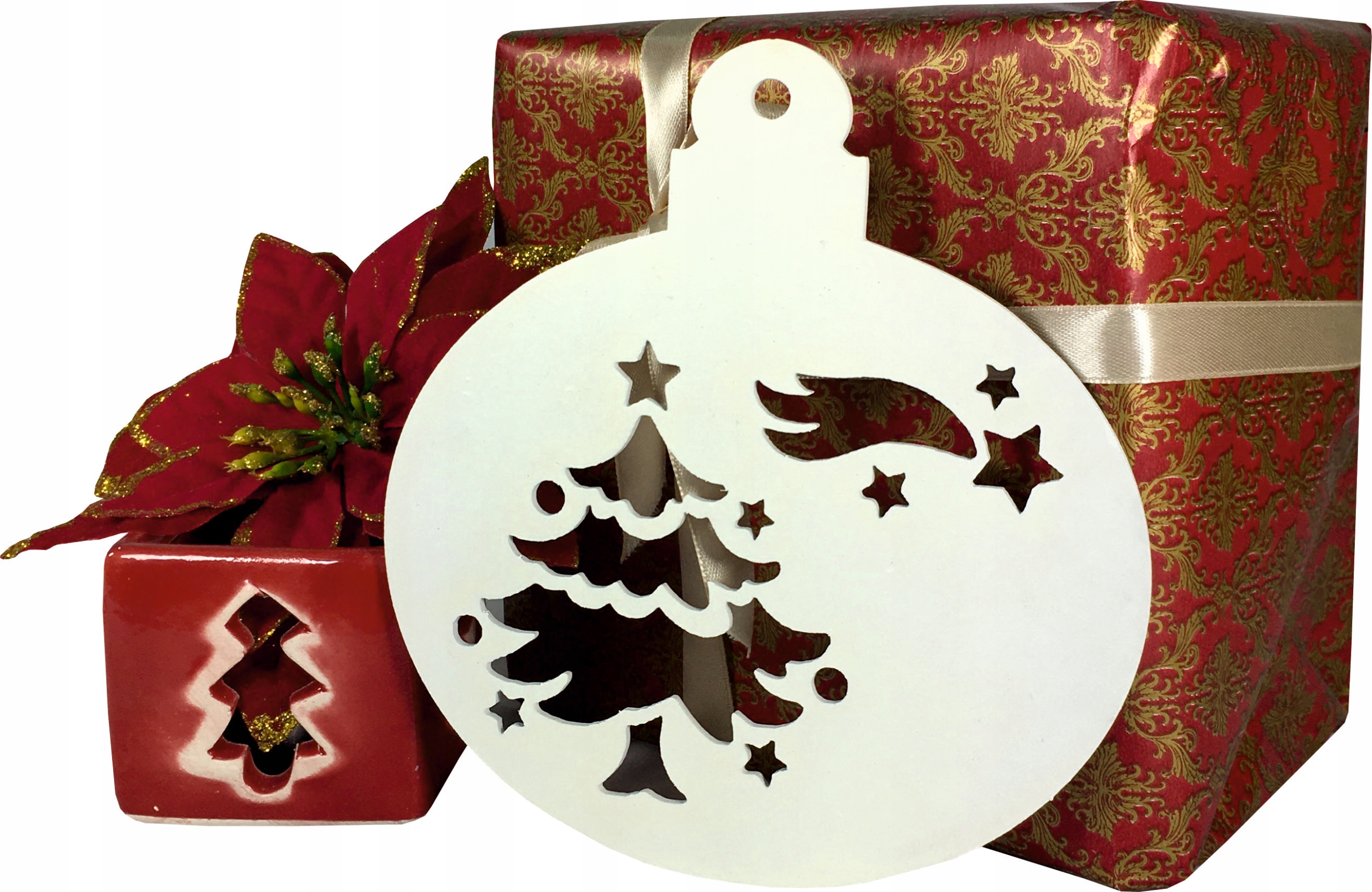 BOMBKA ZAWIESZKA CHOINKA DRZEWKO ŚWIĘTA DEKOR 30CM