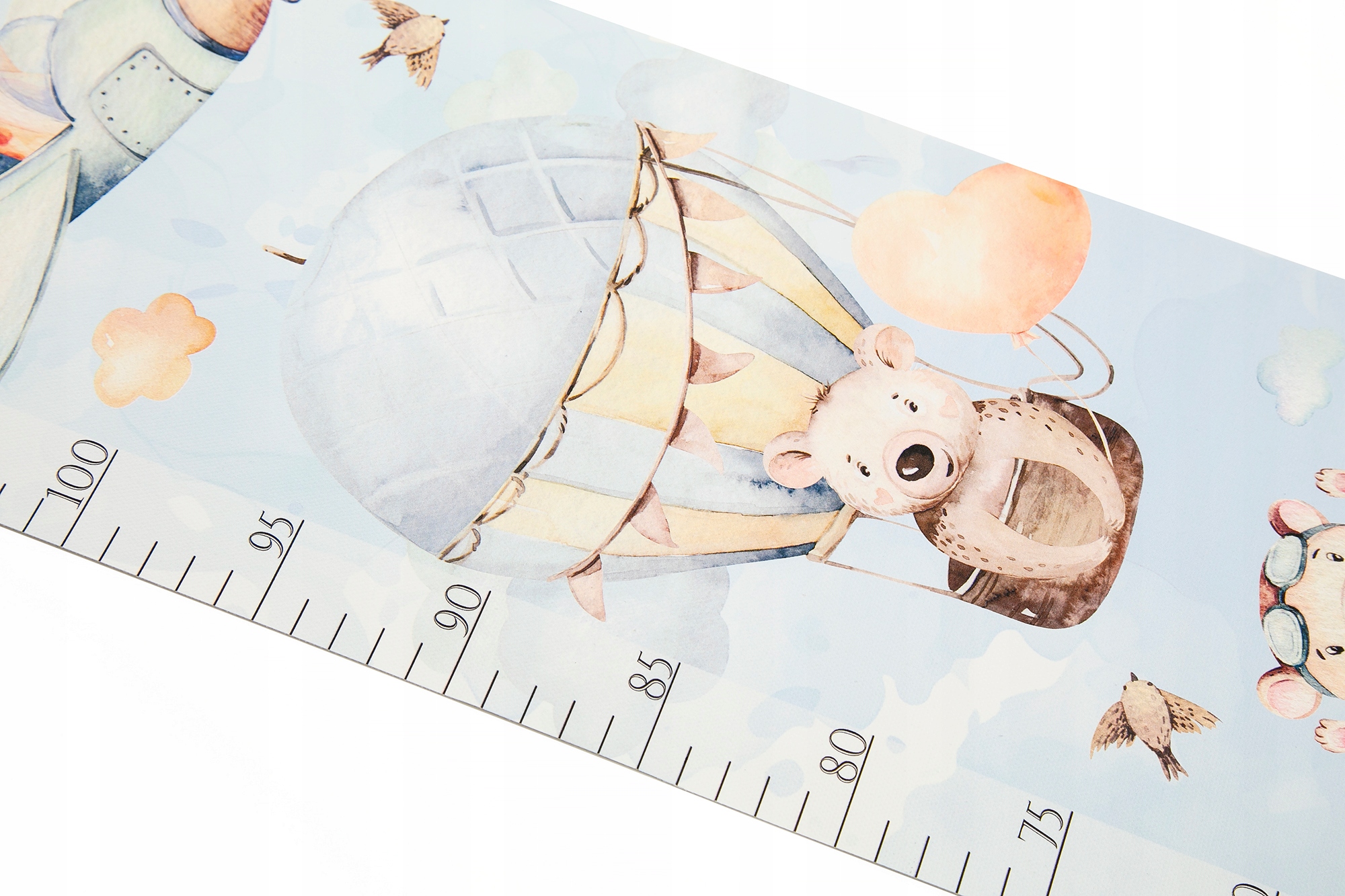 Miarka wzrostu dla dzieci na PŁÓTNIE Zwierzęta leśne V białe tło Imię Data EAN (GTIN) 5905505919152