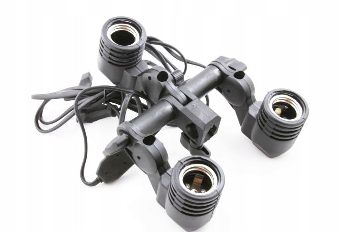 

Oprawka Potrójna Uchwyt do Lamp Żarówek Parasolek