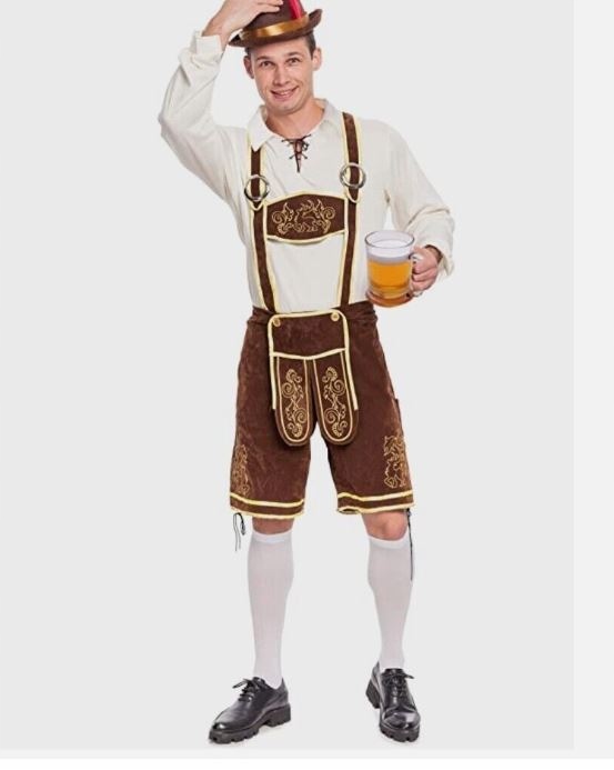 Męski niemiecki bawarski kostium Oktoberfest Rozmiar XL