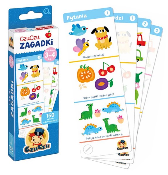 CZUCZU ZAGADKI DLA DZIECI w wieku 3-4 lat 150zabaw