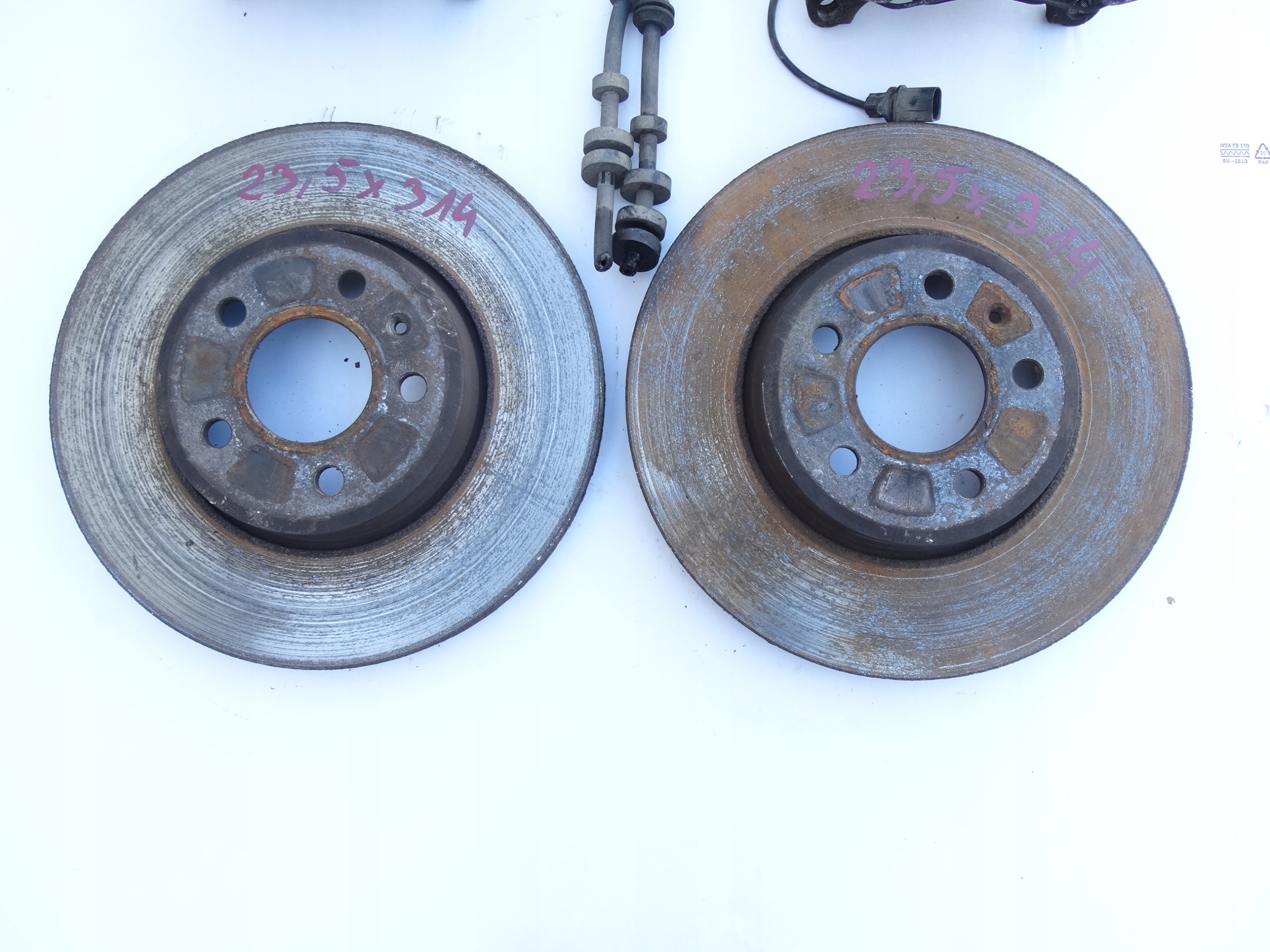 discs brake front calipers plates AUDI A4 B8 A5 8T 314mm