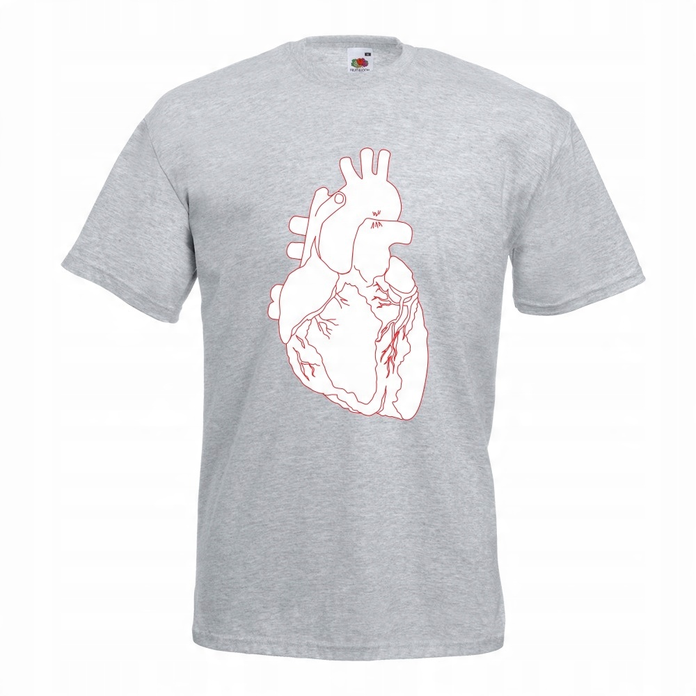 

Koszulka serce anatomia L szara