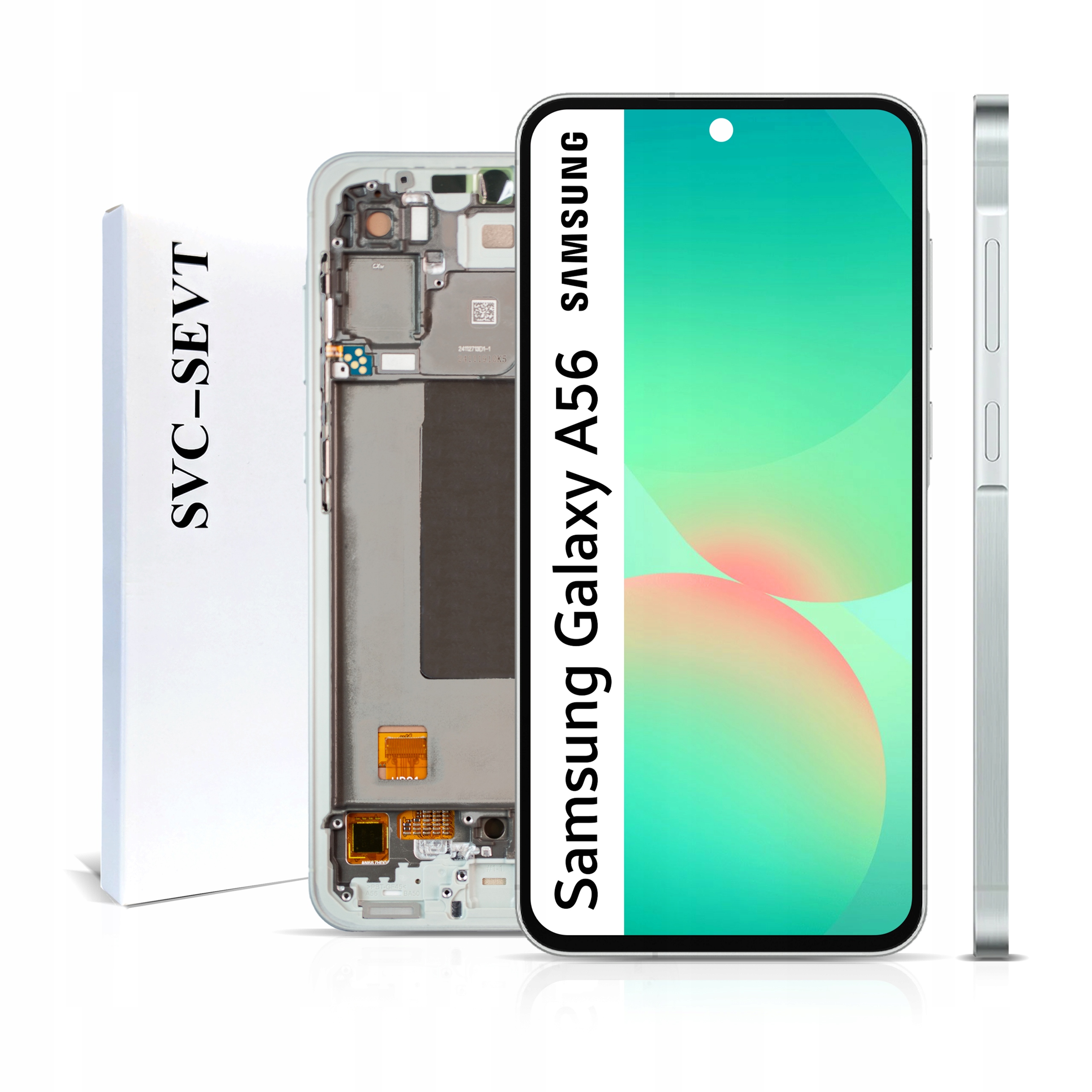 Displej s rámčekom pre Galaxy A56 Oled Display Panel LCD Olive Green