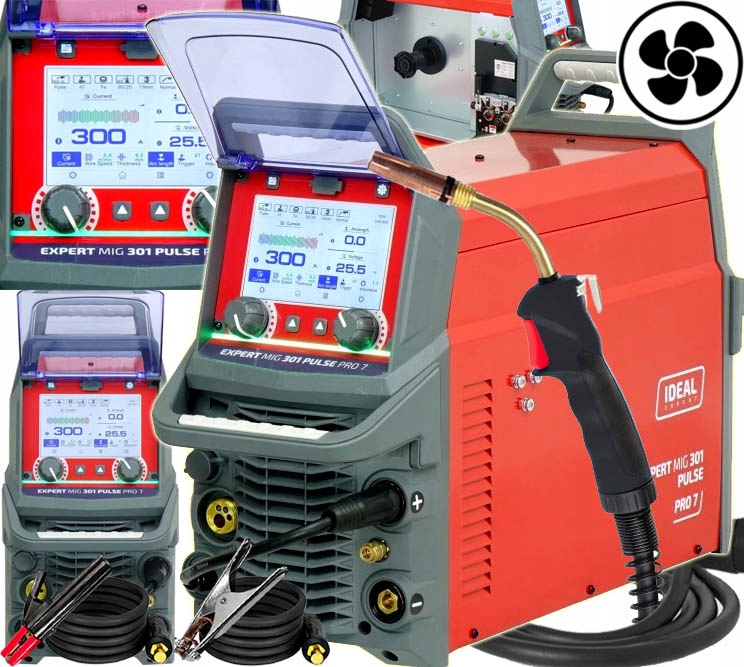 Invertorová Svářečka Migomat Ideal Expert Mig 301 Pulse Pro7 LCD 400V 4x4