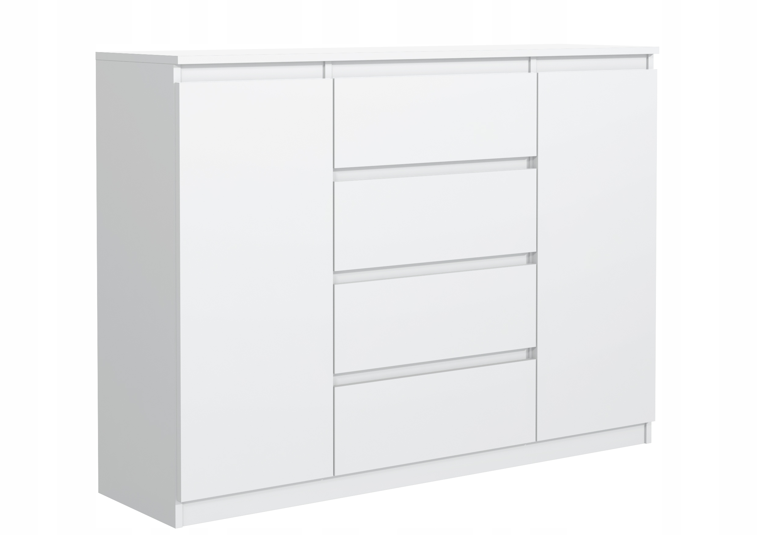 Komoda Nudo 120 cm do obývacího pokoje Ložnice Bílá