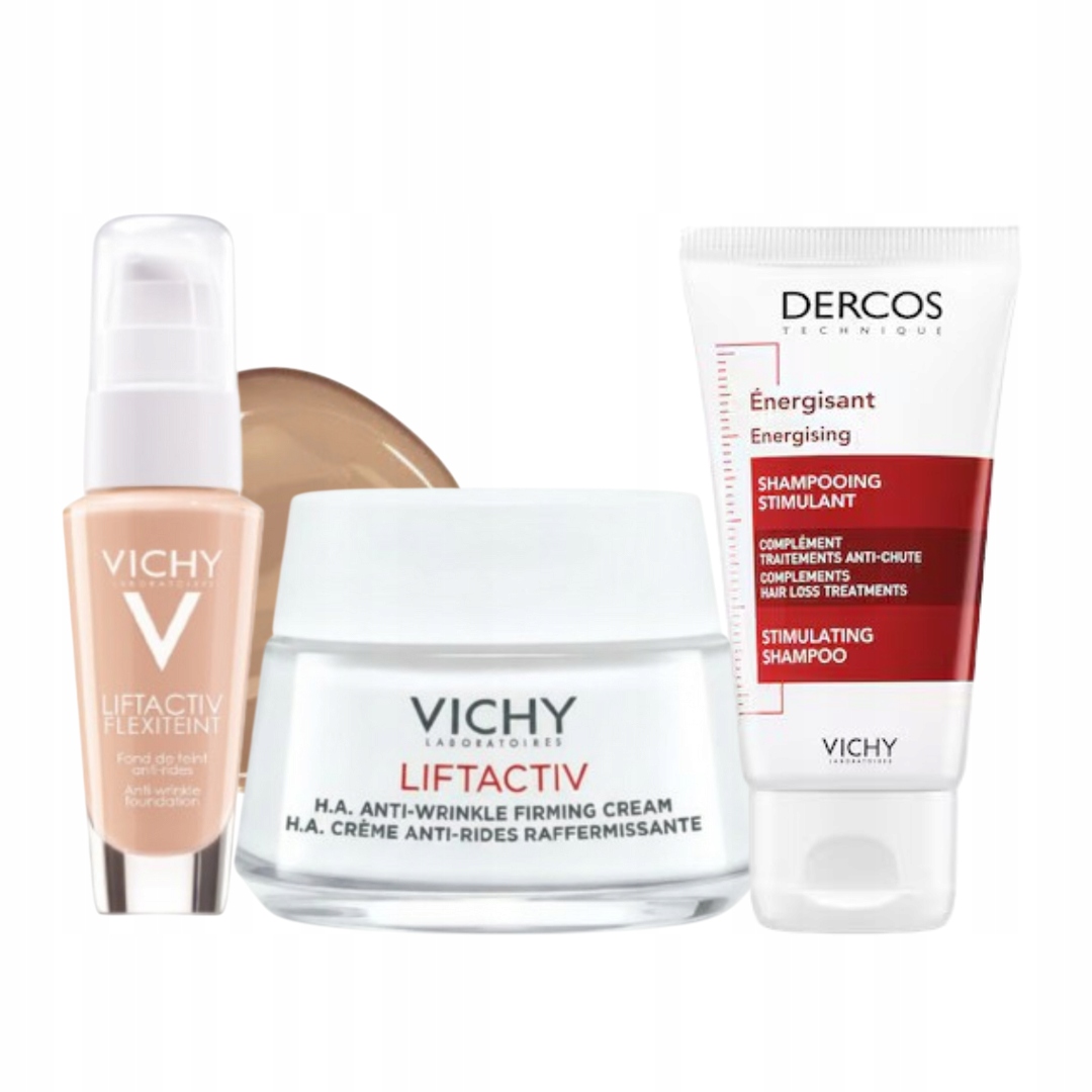 Vichy Liftactiv Zestaw Podkład wygładzający odcień 45 Krem na dzień
