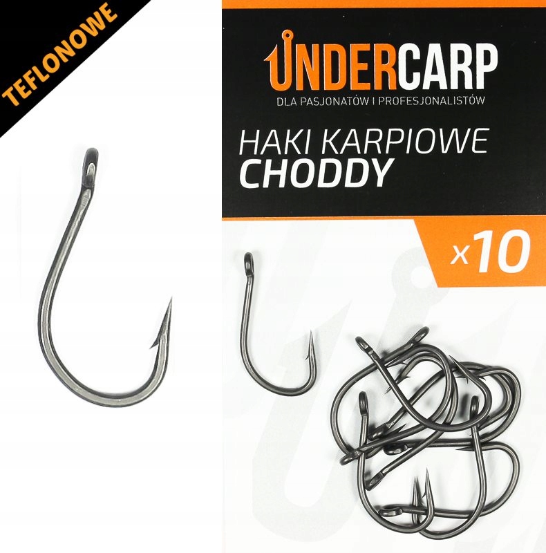 Undercarp Teflonowe haki karpiowe Choddy r.8