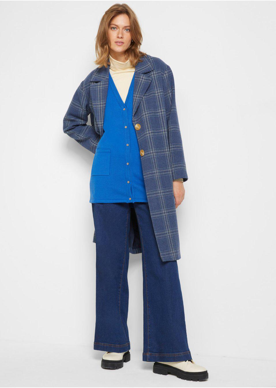 KAMIZELKA Z DZIANINY GUZIKI__40 Materiał dominujący bawełna