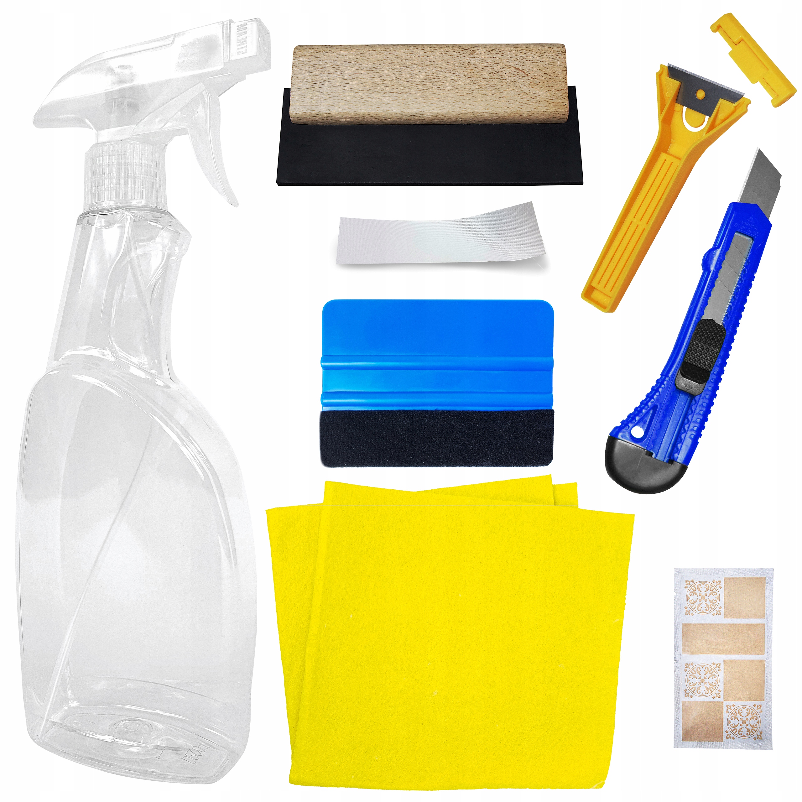 

Duży Zestaw Akcesoria Do Montażu Folii Okiennej