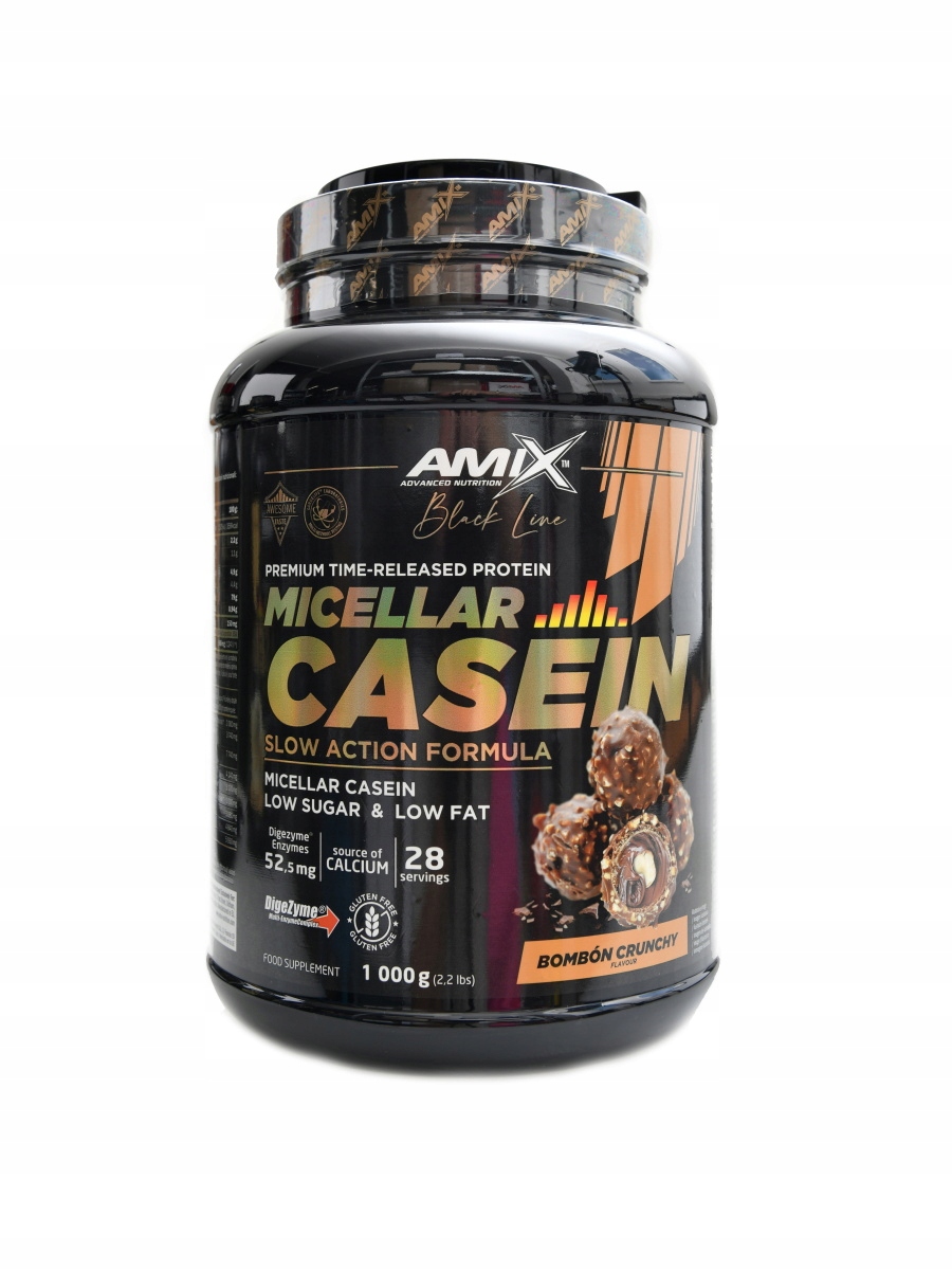 Amix Black line Micellar casein 1000 g bonbon crunchy