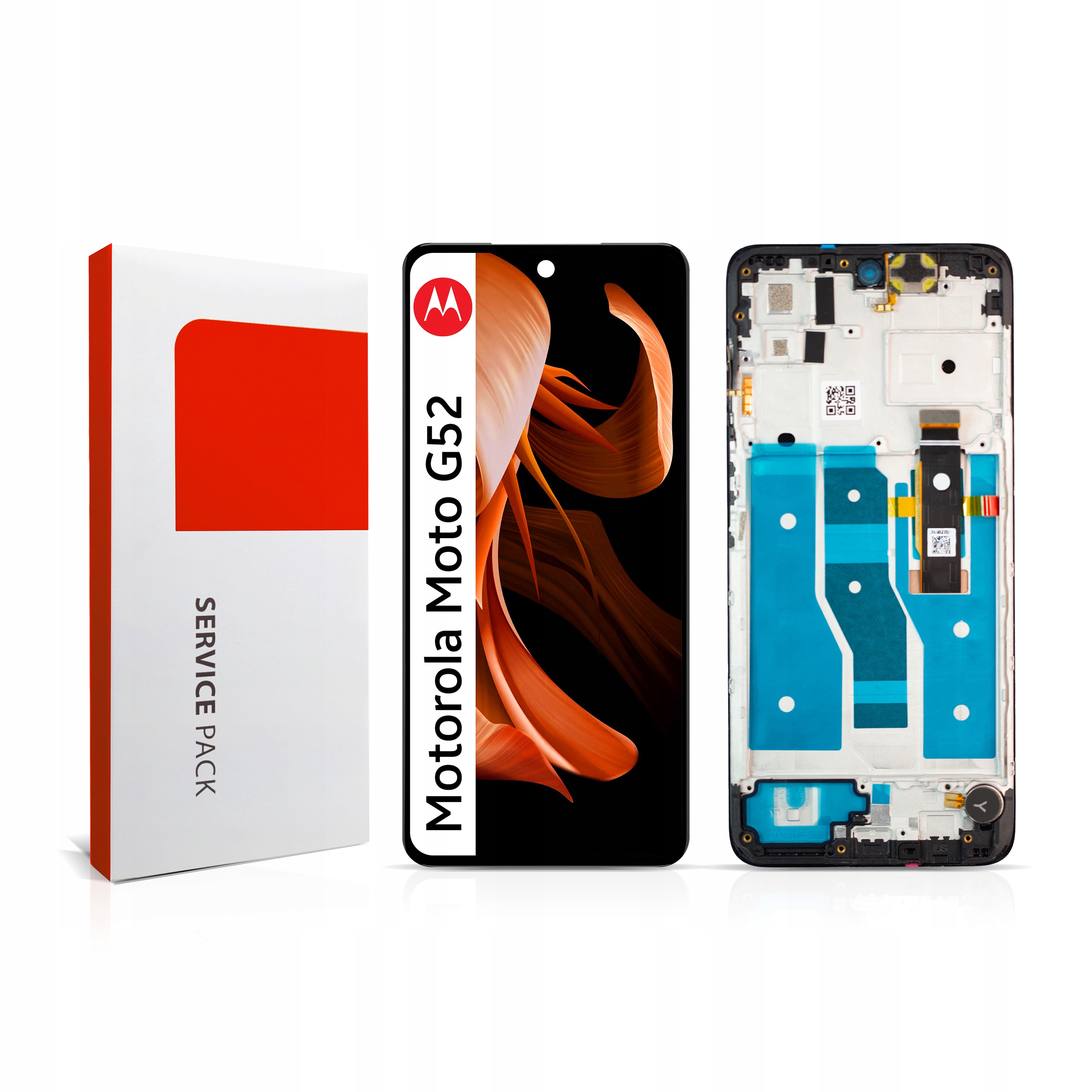 Displej s rámečkem pro Moto G52 Originál Zila Display Panel LCD