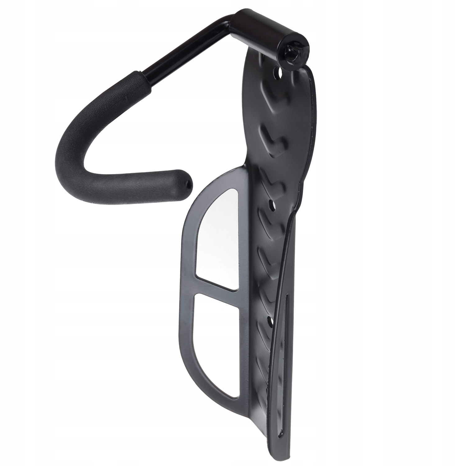 WIESZAK UCHWYT ROWEROWY ŚCIENNY STOJAK na ROWER CZARNY HAK + KOŁKI i WKRĘTY Model MC-432