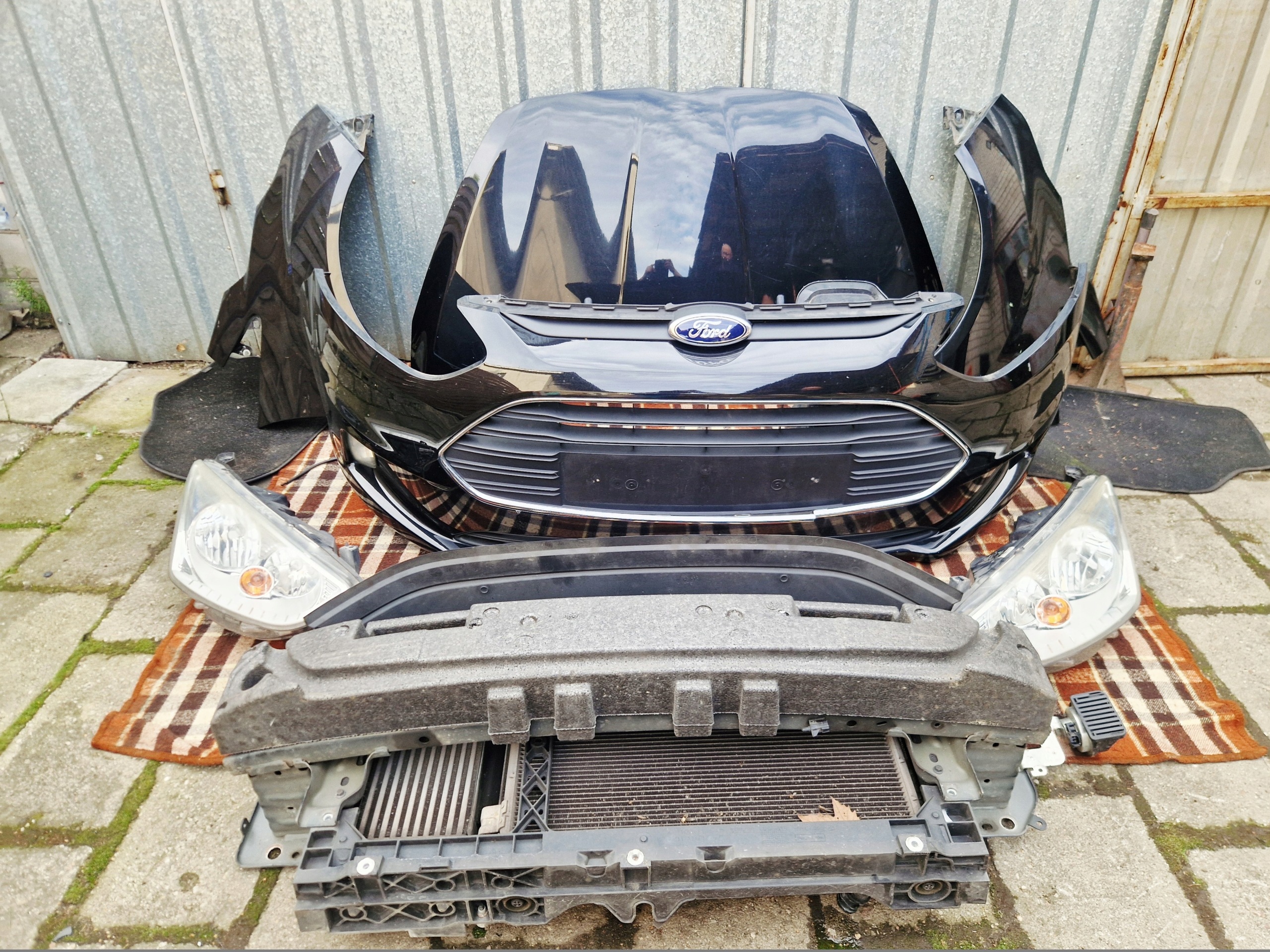 FORD B-MAX BMAX front complete bonnet tension belt bumper lights fenders colour KC