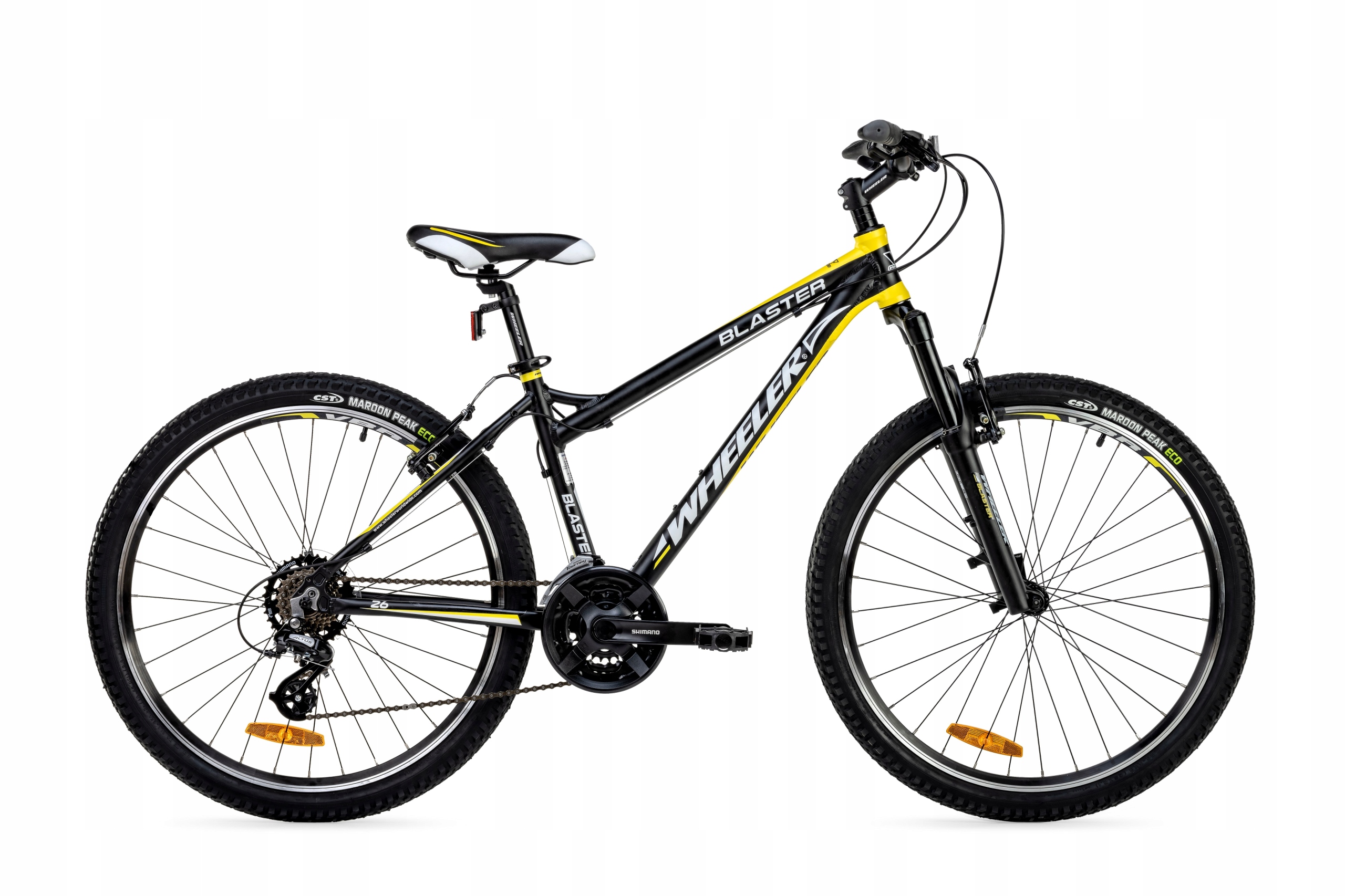 Rower Mtb 26 Wheeler Blaster Czarny Lekki, Shimano Altus 21 Biegów, Rama 14