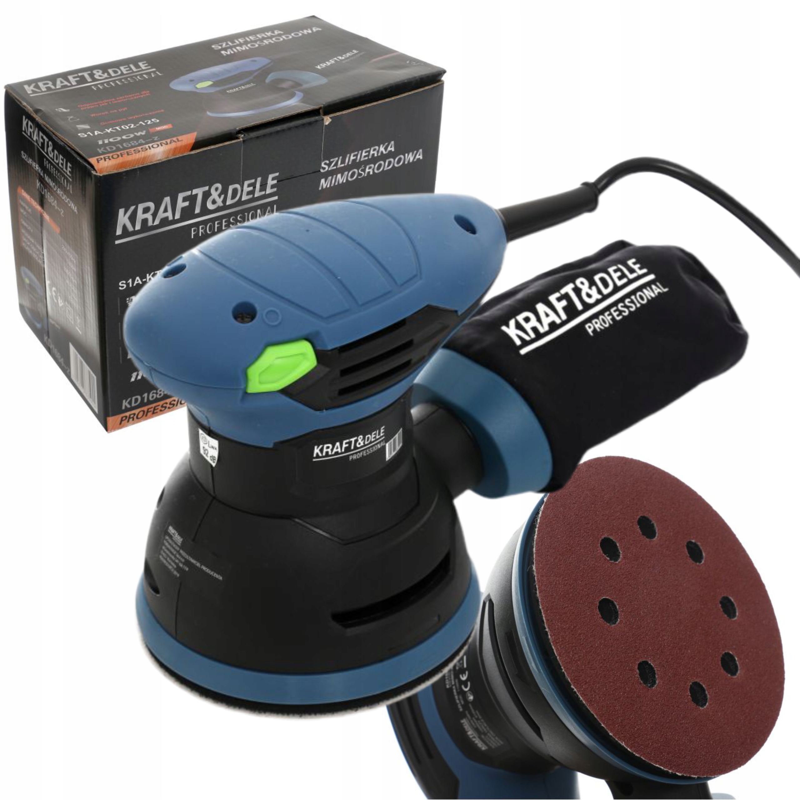 ЭКСЦЕНТРИКОВАЯ ШЛИФОВАЛЬНАЯ МАШИНА КОЛЕБАТЕЛЬНАЯ МАШИНА ДЛЯ ДЕРЕВА И МЕТАЛЛА 1100 Вт 125 мм БУМАГА