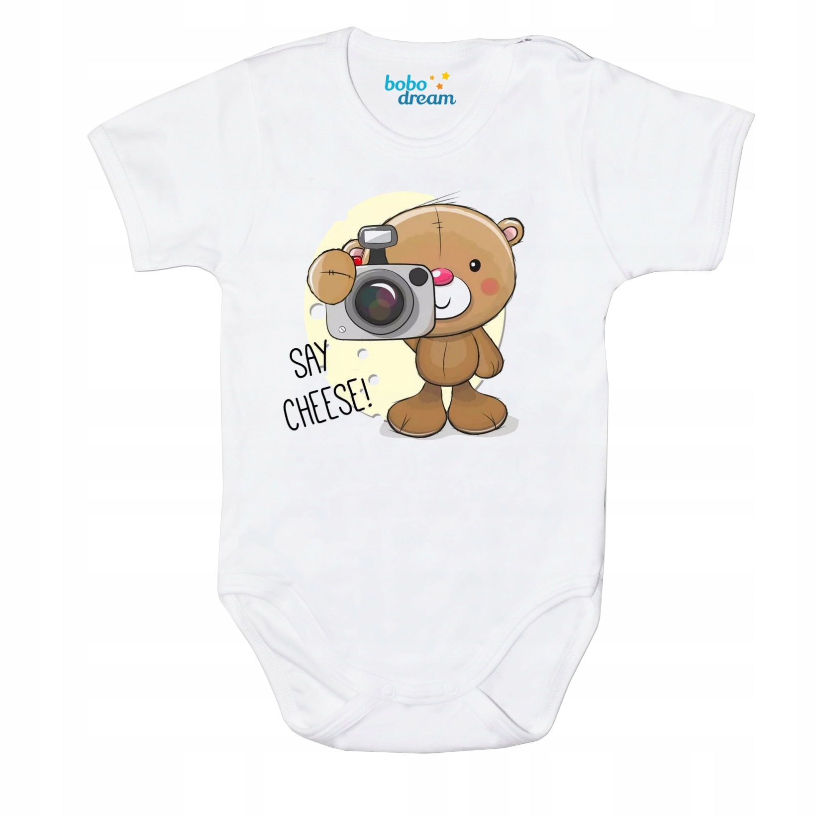 

Body niemowlęce Mały fotograf Uśmiech proszę 86