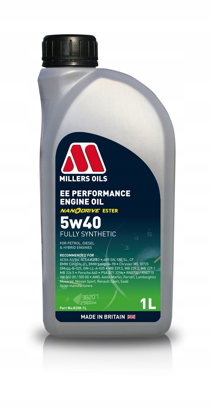 Olej 5W40 Millers Oils Ee Performance syntetyczny silnikowy 1L